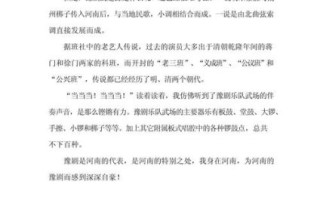 豫剧非物质文化遗产作文（豫剧非遗作文素材精选）