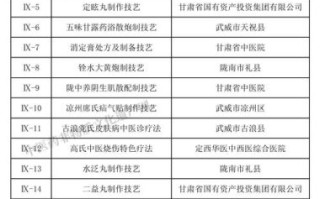 十大医药非物质文化遗产（十大医药非遗有哪些项目名单）