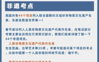 非物质文化遗产应知应会（非遗应知应会高频考点速记）