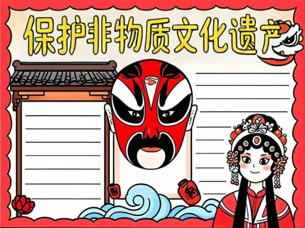 非物质文化遗产是小报（小学生非遗手抄报简单又漂亮怎么做）-第2张图片-八三百科