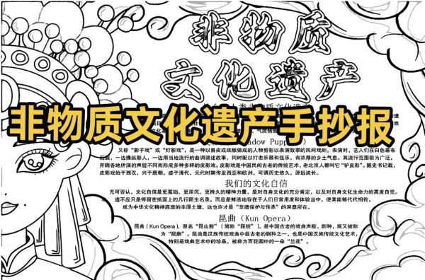 非物质文化遗产遗产小报(一年级非遗手抄报怎么画最简单)-第2张图片-八三百科 非物质文化遗产遗产小报(一年级非遗手抄报怎么画最简单)-第2张图片-八三百科