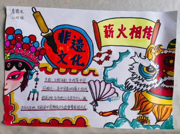 非物质文化遗产遗产小报(一年级非遗手抄报怎么画最简单)-第1张图片-八三百科 非物质文化遗产遗产小报(一年级非遗手抄报怎么画最简单)-第1张图片-八三百科